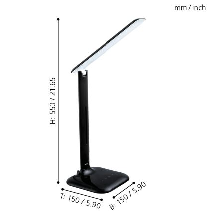 Eglo 93966 - Настільна лампа CAUPO LED/2.9W/230V