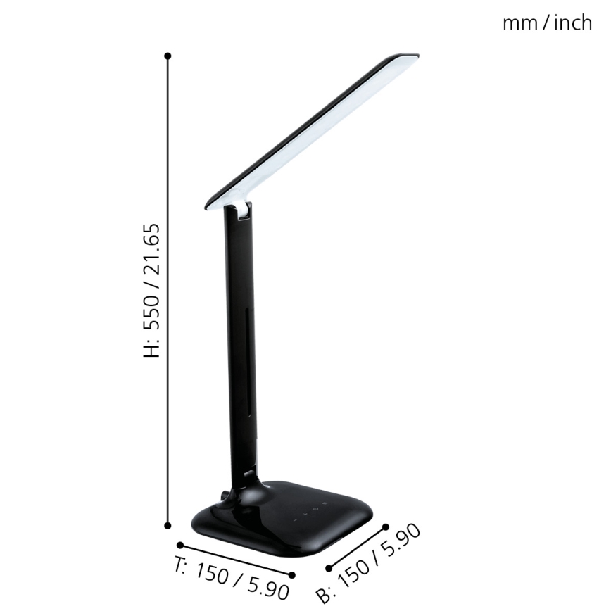 Eglo 93966 - Настільна лампа CAUPO LED/2.9W/230V
