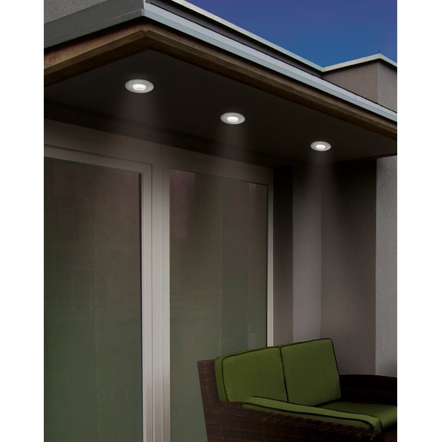 Eglo - LED Вбудований стельовий світильник для ванної кімнати 1xGU10/5W/230V IP65