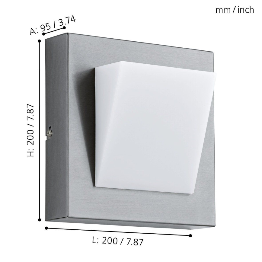 Eglo 94114 - Зовнішнє світлодіодне освітлення GALARY 1 1xLED/3,7W/230V IP44
