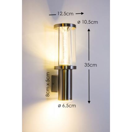 Eglo - Светодиодный уличный светильник 1xGU10/3W + 1xLED/3,7W IP44