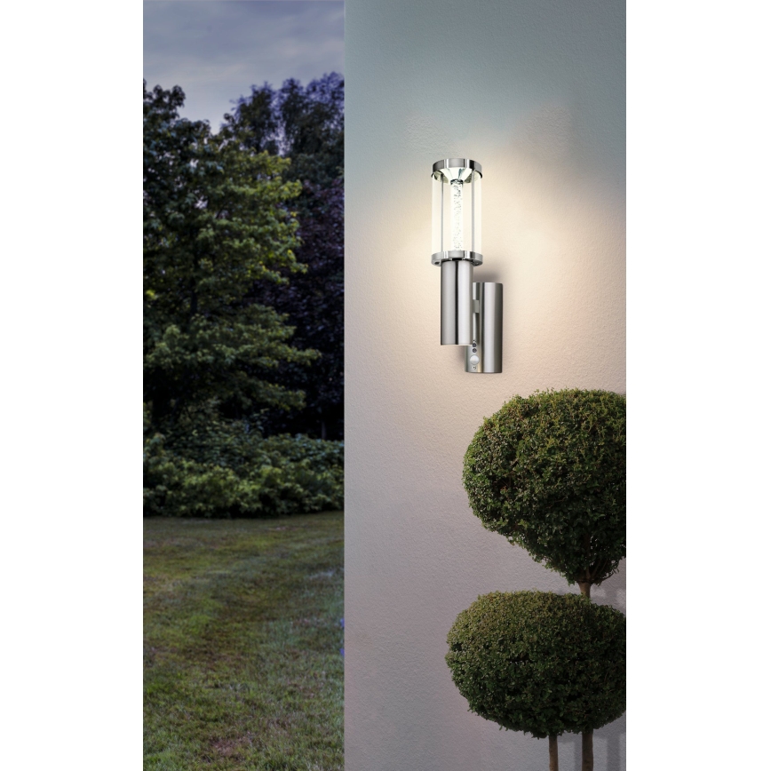 Eglo - Зовнішнє світлодіодне освітлення з датчиком 1xGU10/3W + 1xLED/3,7W IP44