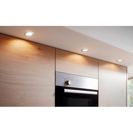 Eglo - НАБОР 3x Светодиодный встроенный светильник 3xGU10-LED/3W/230V
