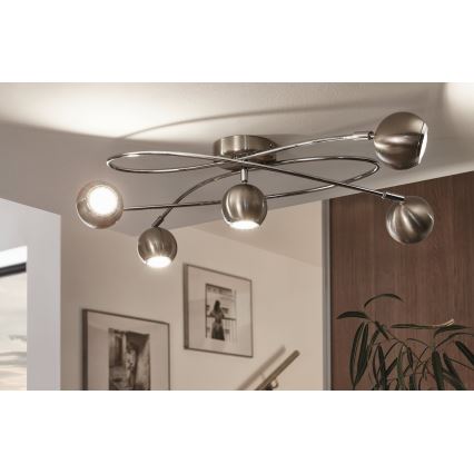 Eglo - Светодиодный прожектор 5xGU10-LED/3W/230V