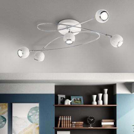 Eglo - Светодиодный прожектор 5xGU10-LED/3W/230V