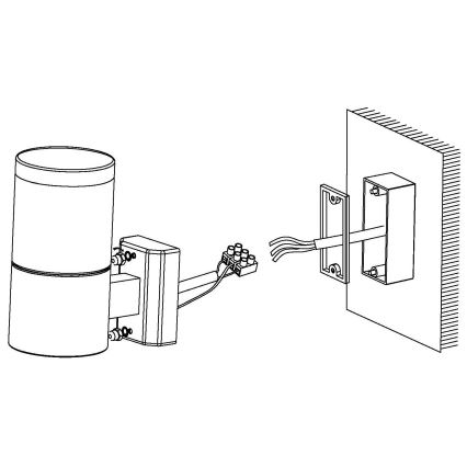 Eglo - LED зовнішнє освітлення 1xLED/3,7W/230V IP44