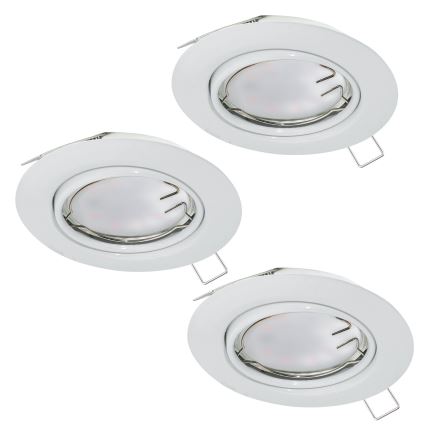 Eglo - НАБІР 3x LED вбудованих світильників PENETO 1xGU10-LED/5W/230V