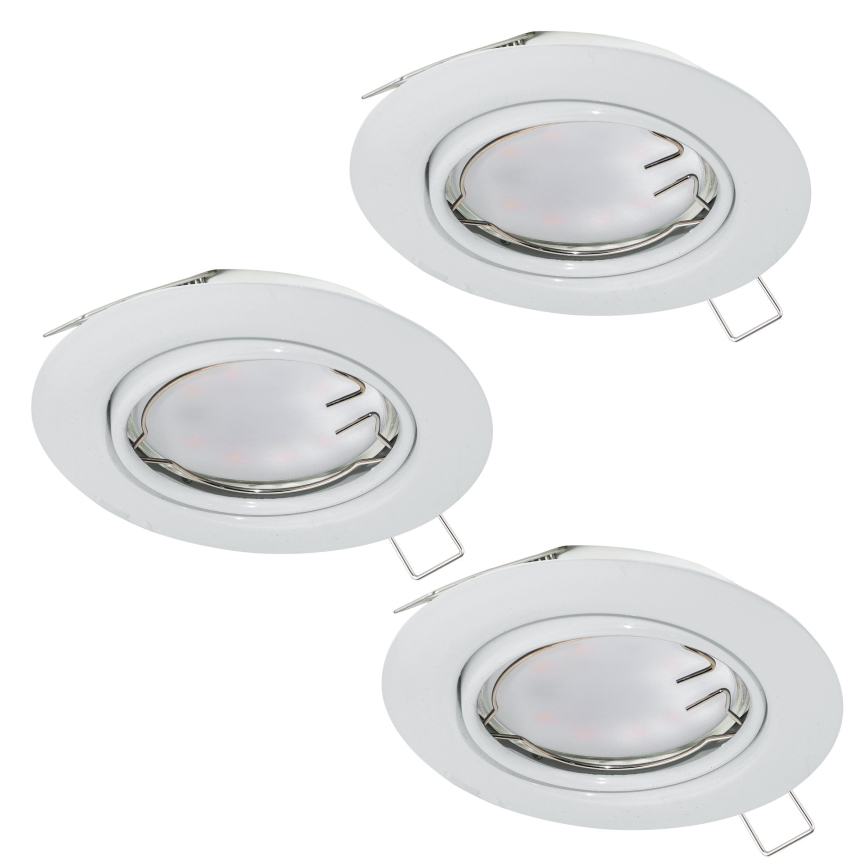 Eglo - НАБІР 3x Світлодіодний підвісний стельовий світильник PENETO 3xGU10-LED/5W/230V