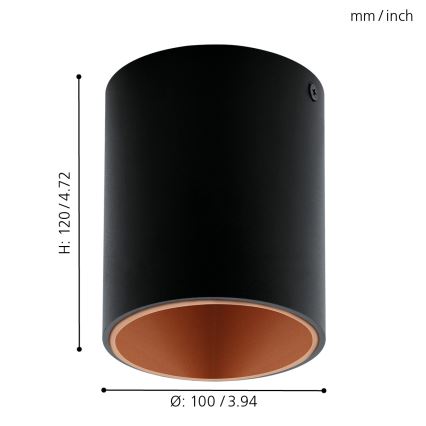 Eglo - Светодиодный потолочный светильник 1xLED/3,3W/230V