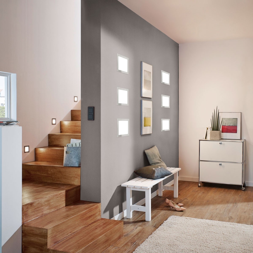 Eglo 94519 - Встраиваемый потолочный светильник FUEVA 1 LED/2,7Вт/230В 8,5x8,5 см