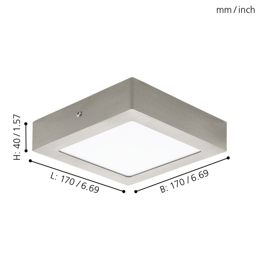 Eglo 94524 - Світлодіодний стельовий світильник FUEVA 1 LED/10,9W/230V