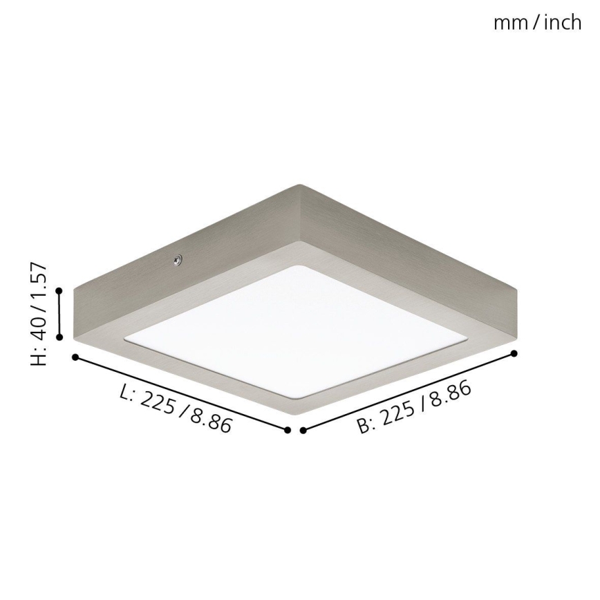 Eglo 94526 - Світлодіодний стельовий світильник FUEVA 1 LED/16,5W/230V