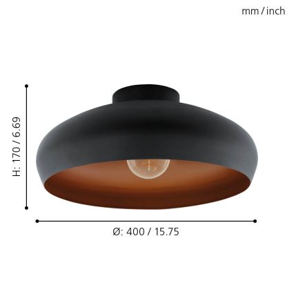 Eglo - Потолочный светильник 1xE27/60W/230V