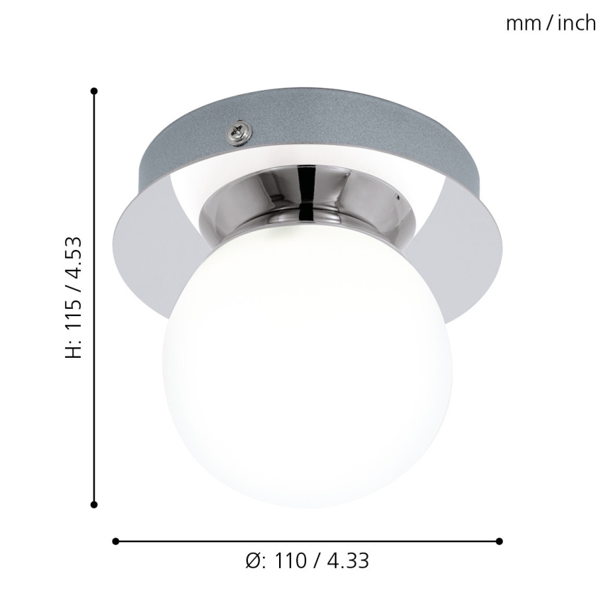 Eglo - Світлодіодний світильник для ванної кімнати 1xLED/3,3W/230V IP44