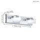 Eglo - Светодиодный настенный светильник для ванной комнаты 2xLED/4,5W/230V IP44