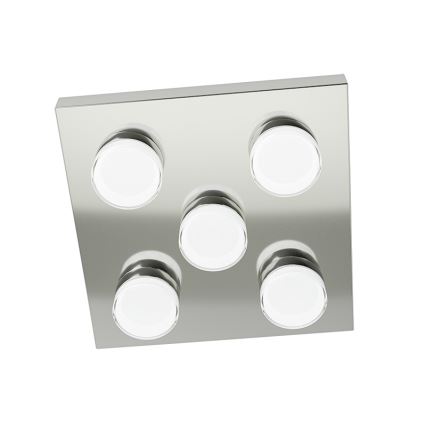 Eglo - Светодиодный потолочный светильник для ванной 5xLED/4,5W/230V IP44