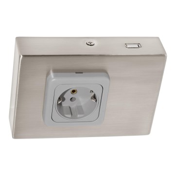 Eglo 94664 - Розетка для кухонної стільниці SCHUKO вкл. USB TAXANO