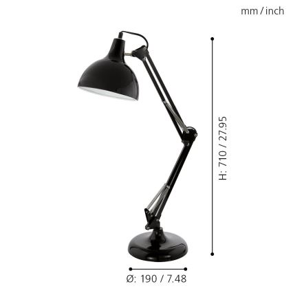 Eglo - Настольная лампа 1xE27/40W/230V