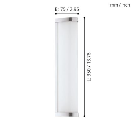 Eglo - Світлодіодний світильник для ванної кімнати 1xLED/8W/230V IP44