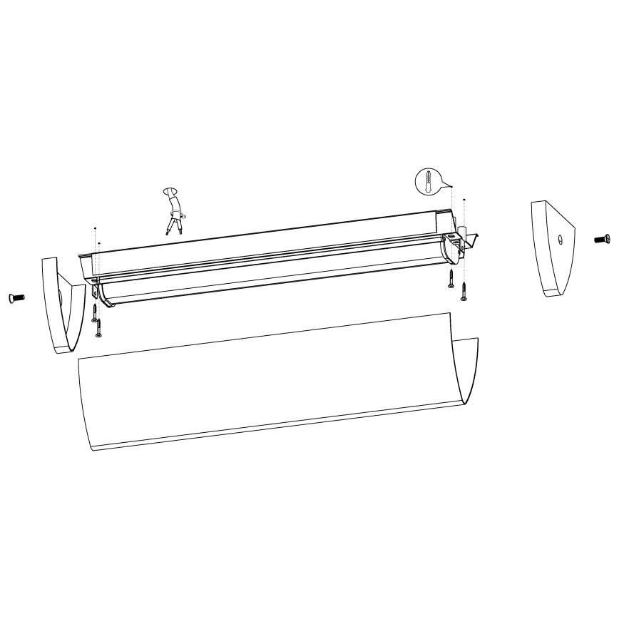 Eglo - Світлодіодний світильник для ванної кімнати 1xLED/16W/230V IP44