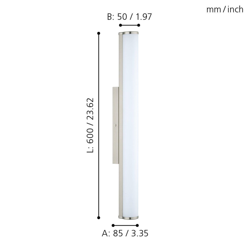 Eglo - Світлодіодний світильник для ванної кімнати 1xLED/16W/230V IP44