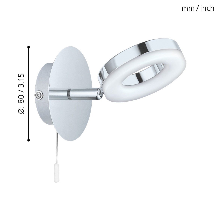 Eglo 94756 - Світлодіодний світильник для ванної кімнати GONARO 1xLED/3,8W/230V IP44