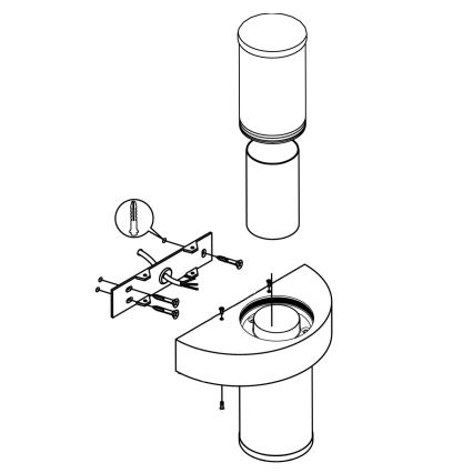 Eglo 94799 - Наружный настенный светильник BEVERLY 1 2xLED/3,7W/230V IP44