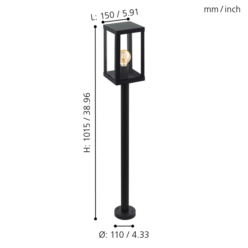 Eglo - Наружный светильник 1xE27/60W/230V IP44