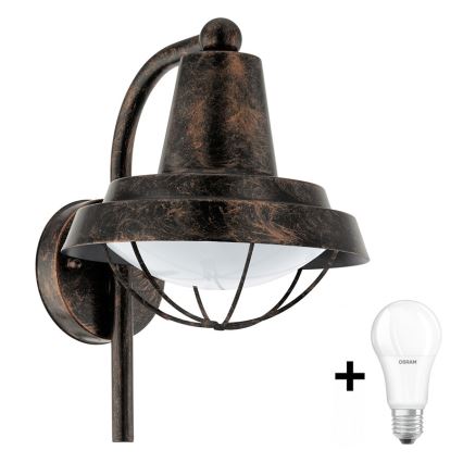 Eglo - Світлодіодний вуличний світильник 1xE27/8,5W/230V IP44