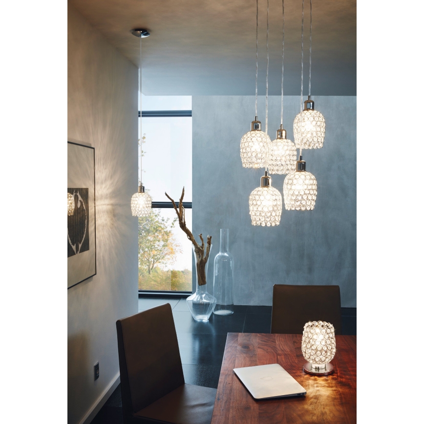 Eglo 94898 - Люстра на тросі BONARES 1 5xE27/60W/230V