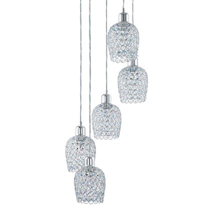 Eglo 94898 - Подвесной светильник на тросе BONARES 1, 5xE27/60W/230V