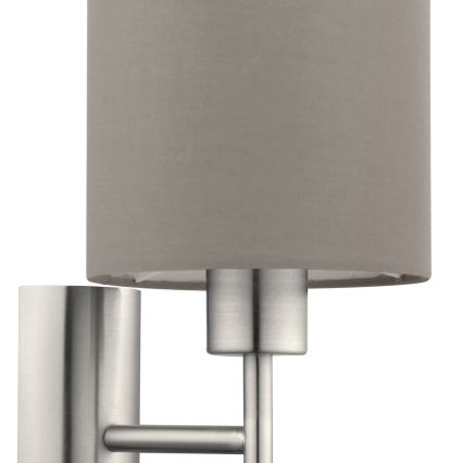Eglo - Настенный светильник 1xE27/60W/230V taupe