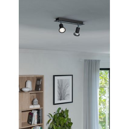 Eglo 94964 - Світлодіодний прожектор SARRIA 2xGU10-LED/5W/230V