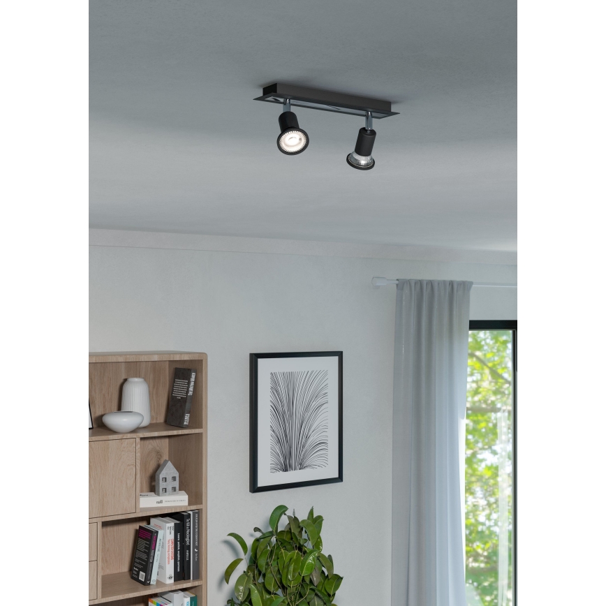 Eglo 94964 - Світлодіодний прожектор SARRIA 2xGU10-LED/5W/230V