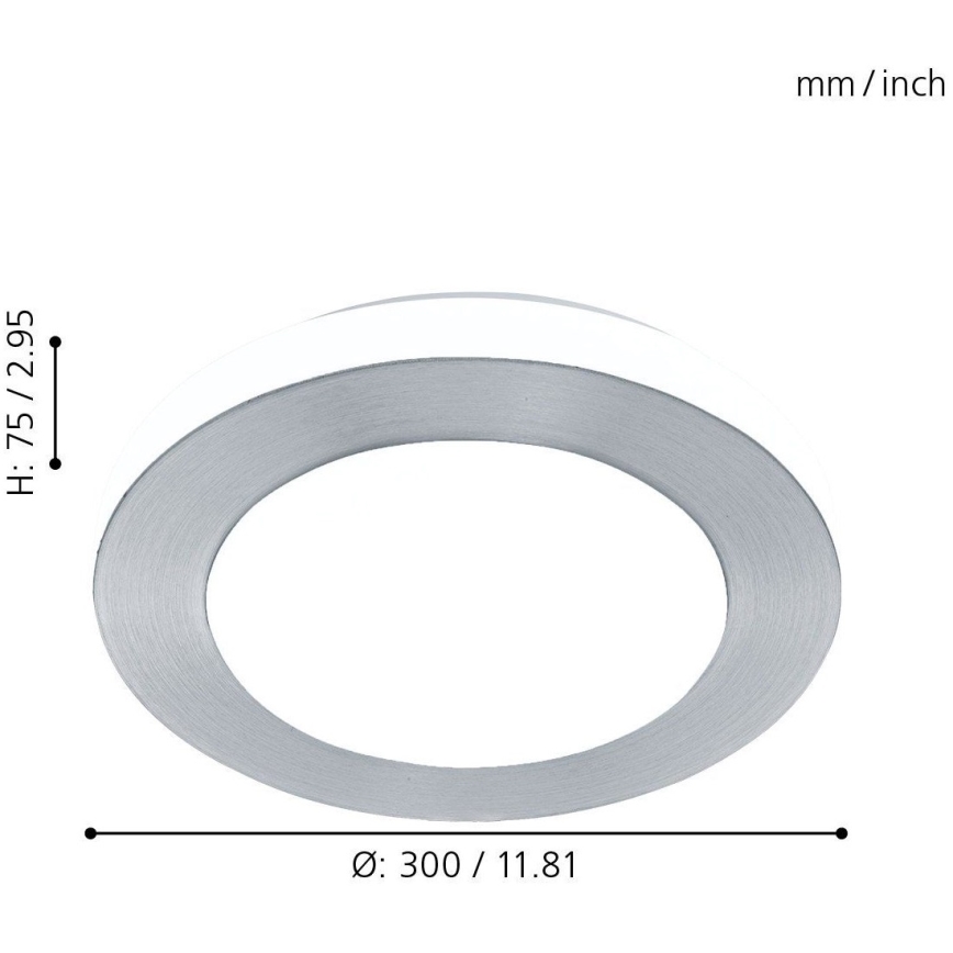 Eglo - Светодиодный светильник для ванной комнаты 1xLED/11W/230V IP44