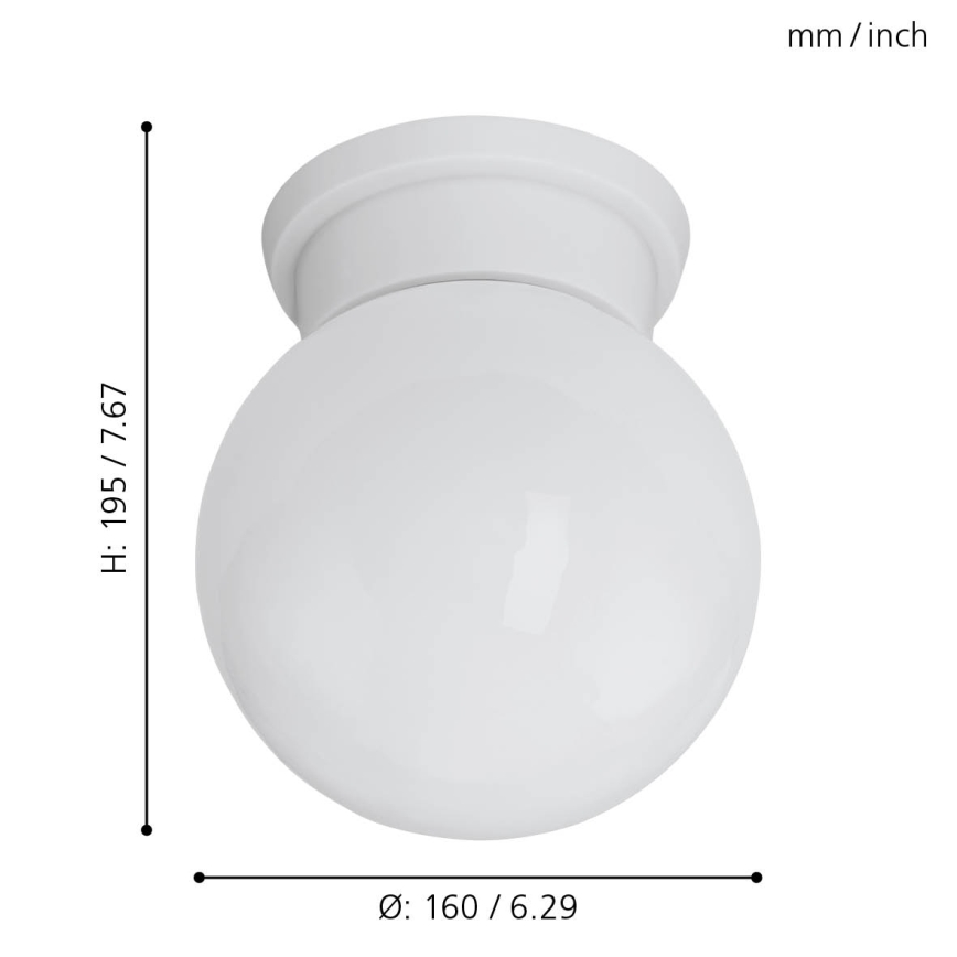 Eglo - Стельовий світильник 1xE27/28W/230V