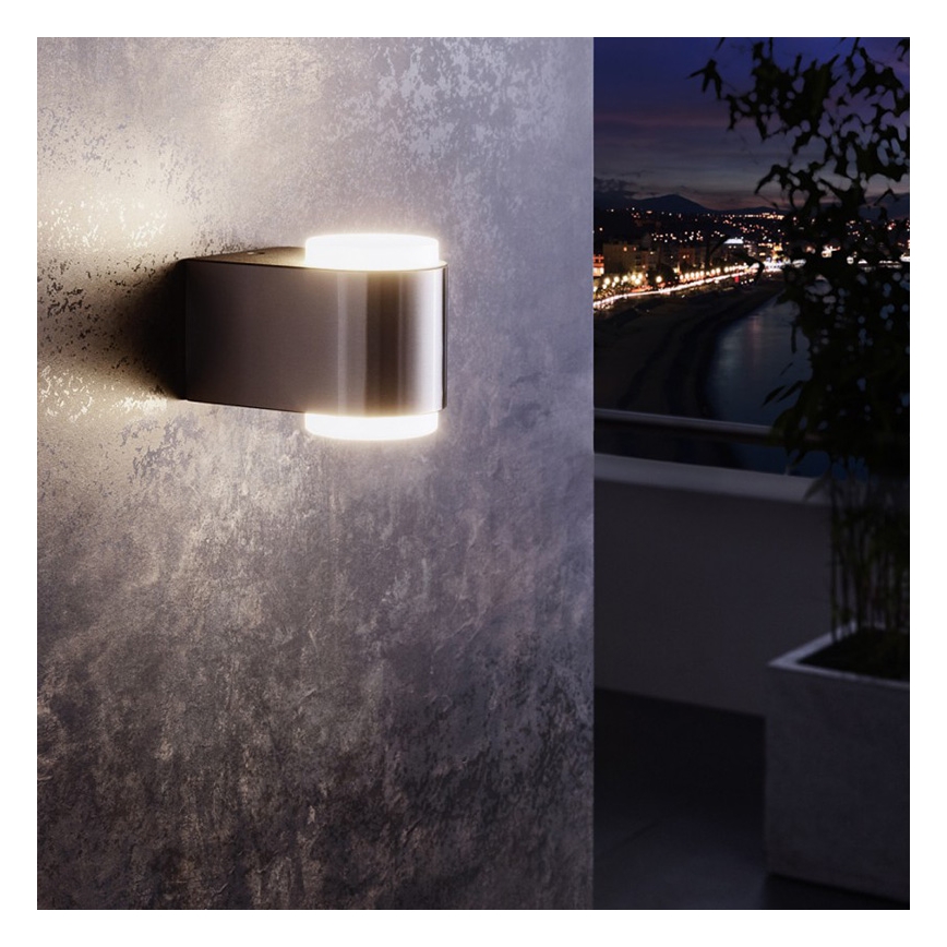 Eglo 95079 - Уличный настенный светильник BRIONES 2xLED/3W/230V IP44