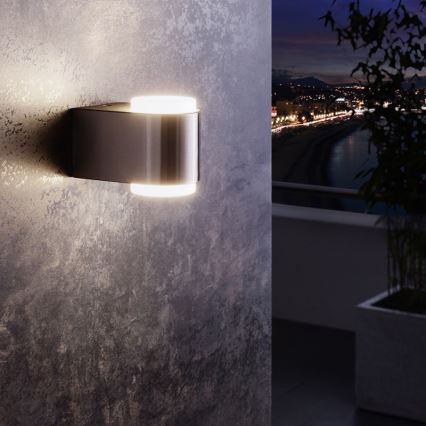 Eglo 95079 - Зовнішній настінний світильник BRIONES 2xLED/3W/230V IP44