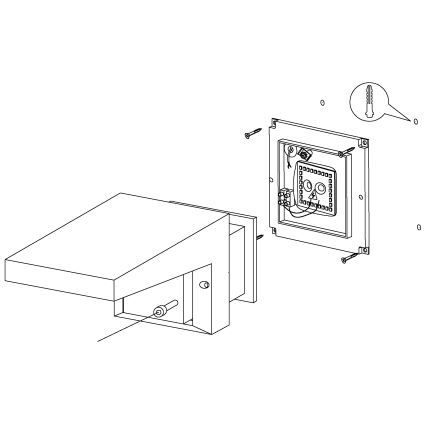 Eglo - Зовнішній настінний світильник LED/10W/230V IP54