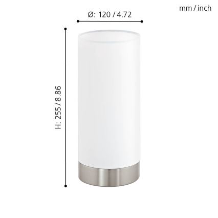 Eglo - Настольная лампа с регулированием яркости 1xE27/40W/230V