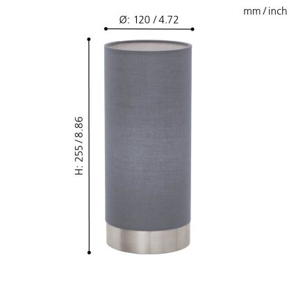 Eglo - Настольная лампа с регулированием яркости 1xE27/60W/230V