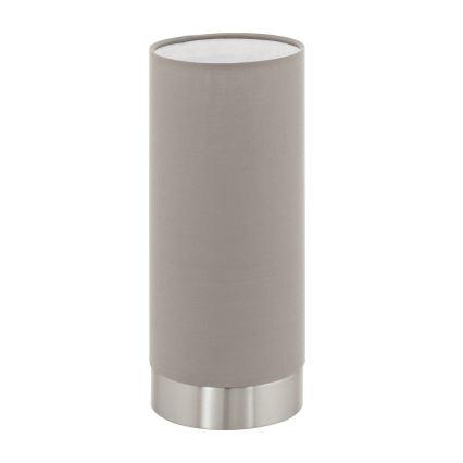 Eglo - Настільна лампа з регулюванням яскравості 1xE27/40W/230V taupe
