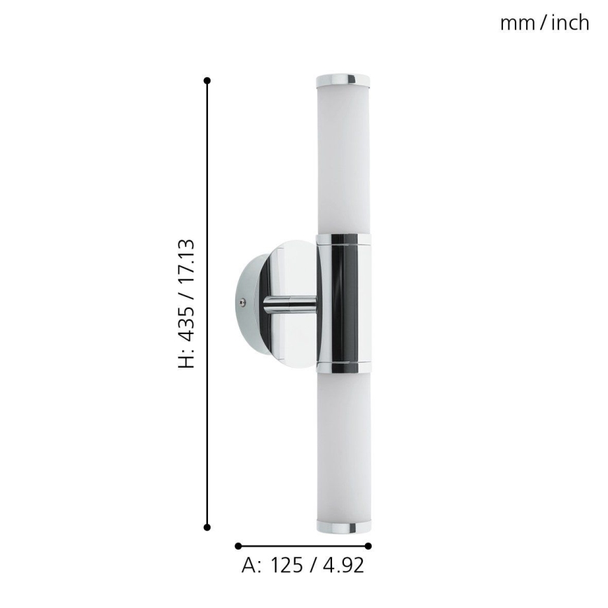 Eglo - Светодиодный светильник для ванной комнаты 2xLED/4,5W/230V IP44