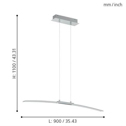 Eglo - Светодиодная люстра LED/30W/230V