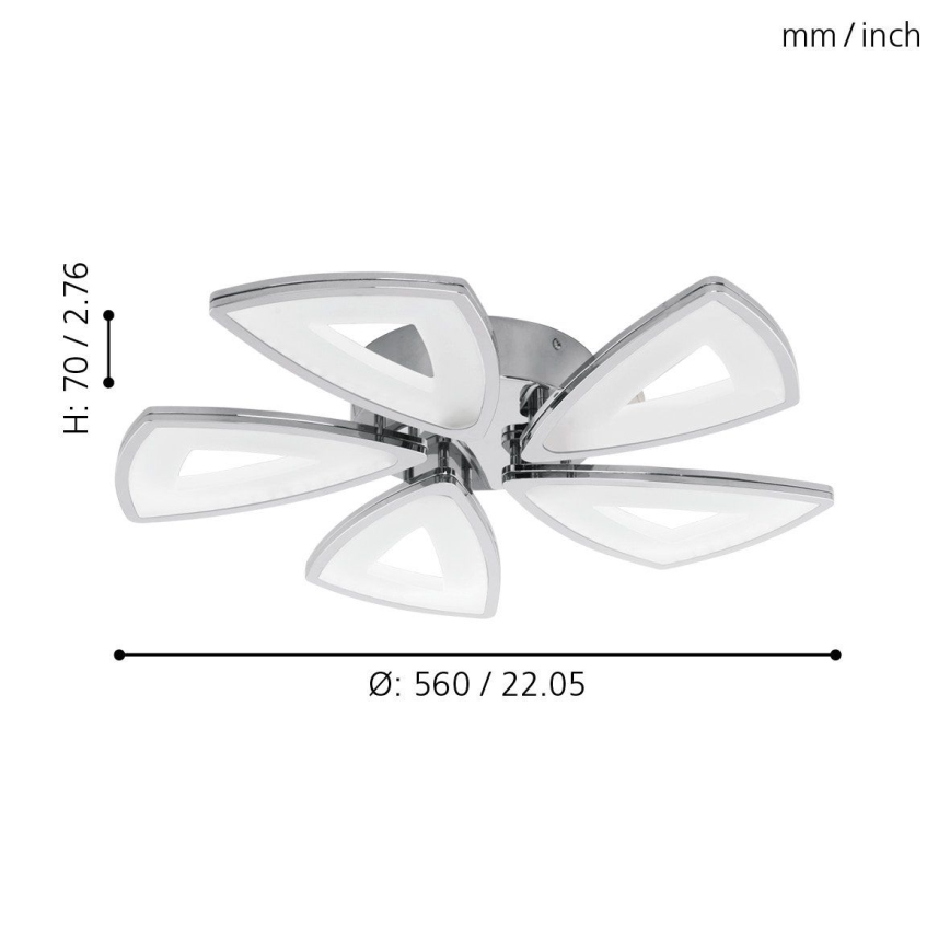 Eglo - Светодиодный потолочный светильник 5xLED/6W/230V