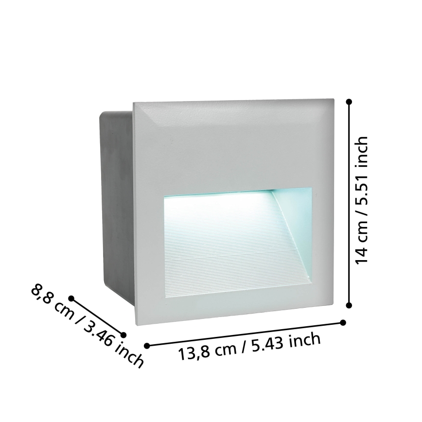 Eglo - Вуличний навігаційний LED світильник 1xLED/3,7W/230V IP65