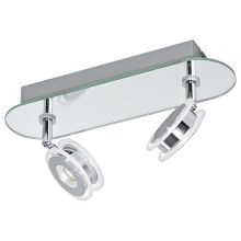 Eglo 95278 - Светодиодный светильник для ванной комнаты AGUEDA 2xLED/3,3W/230V IP44