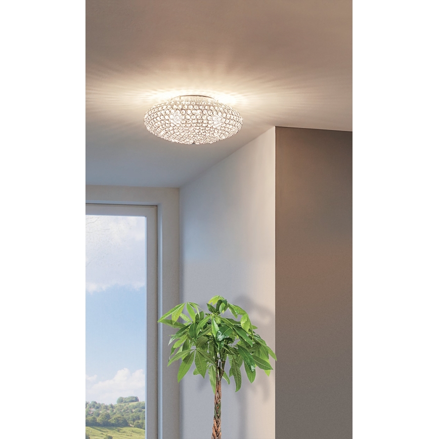 Eglo - Хрустальный потолочный светильник 2xE27/60W/230V
