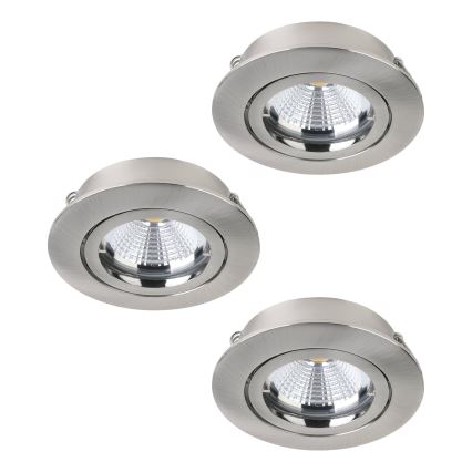 Егло - НАБІР 3x LED вбудованих світильників ТЕДО 1xGU10-LED/5W/230V