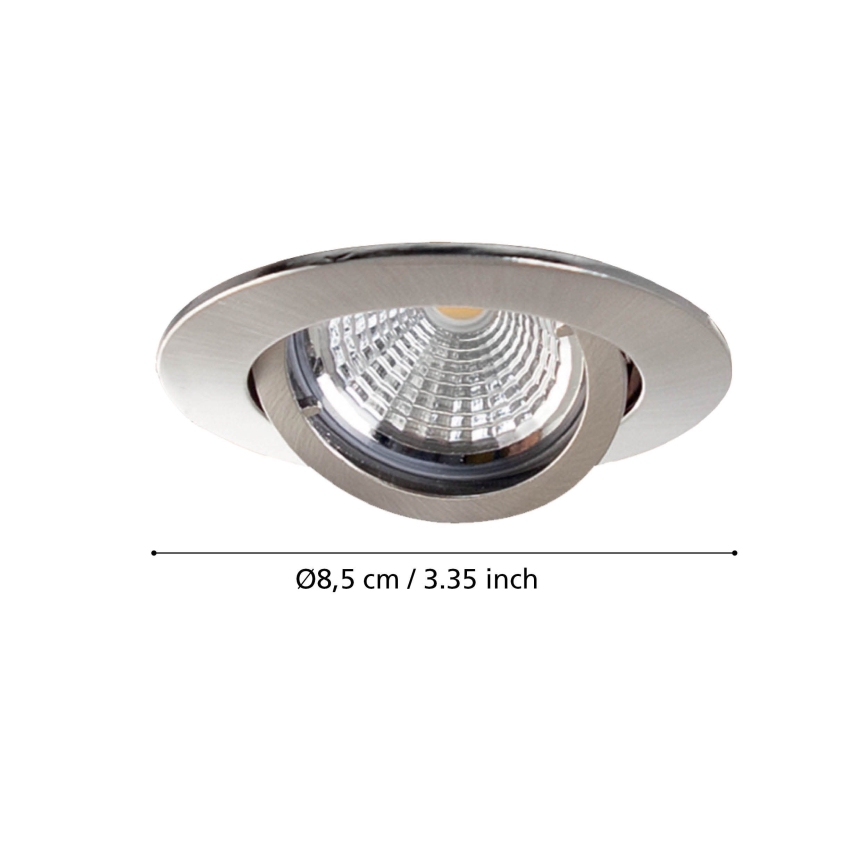 Eglo - Набор из 3 встраиваемых LED-потолочных светильников TEDO 1xGU10-LED/5W/230V